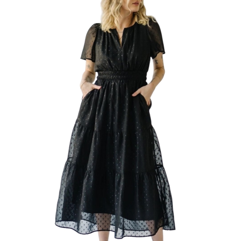 Piper &‎ Scoot Women's Hobson Whimsigoth Fairygoth Tiered Witchy Dress size S